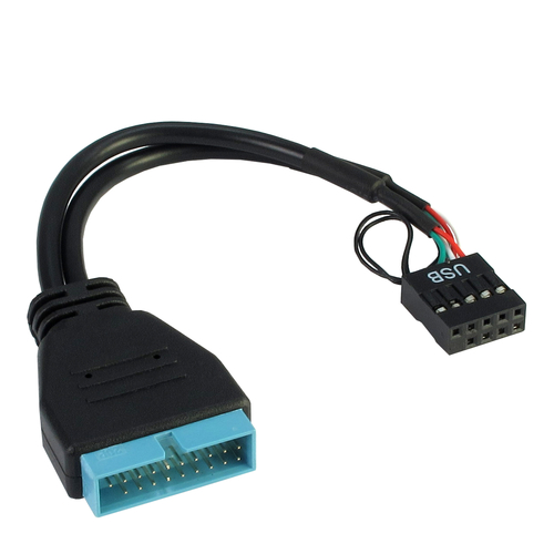 INTER-TECH Adapter USB 3.0 auf USB 2.0 9Pin