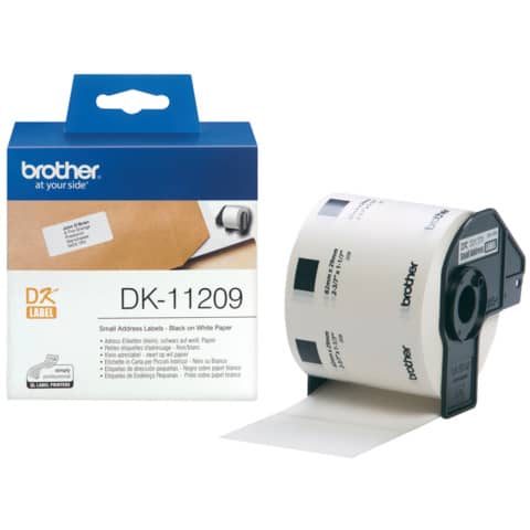 DK-Einzeletiketten Papier - Adress-Etiketten, 29x62 mm, 800 Stück, schwarz auf weiß