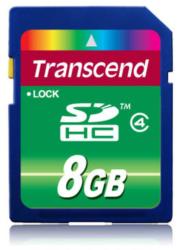 TRANSCEND 8GB SDHC Karte Class 4