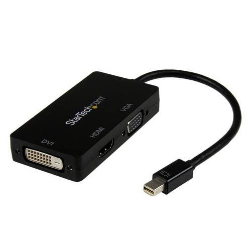 STARTECH.COM Travel A/V Adapter 3-in-1 Mini DisplayPort to VGA DVI or HDMI Converter