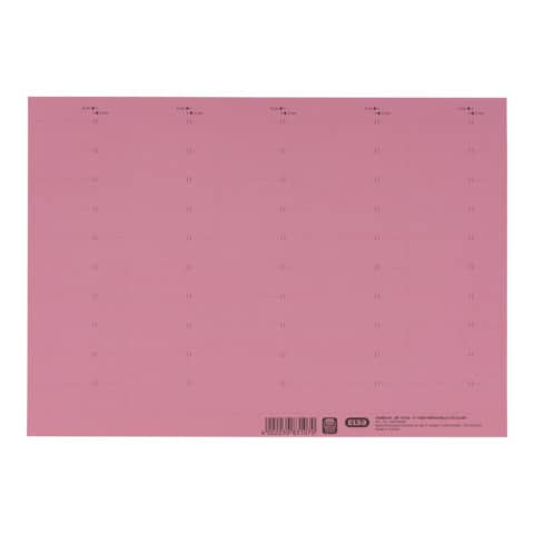 vertic® Beschriftungsschild für Registratur, 58 x 18 mm, rot, 50 Stück