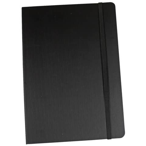 Notizbuch - A5, liniert, 192 Seiten, schwarz