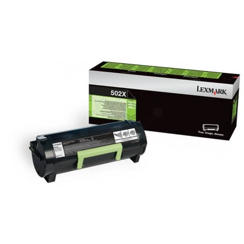 Original Lexmark Toner-Kit schwarz extra High-Capacity return program (0050F2X00,050F2X00,50F2X00,502X,NO502X)