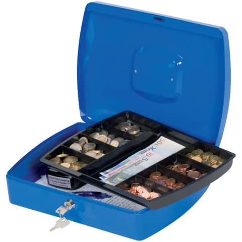 Geldkassette - 325 x 235 x 85mm, blau