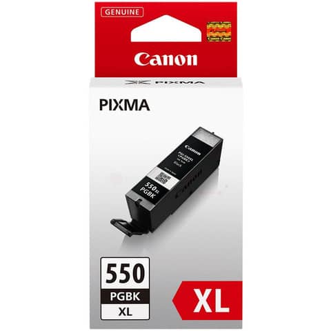 Original Canon Tintenpatrone schwarz High-Capacity pigmentiert (6431B001,PGI-550PGBKXL)