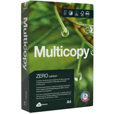 Multifunktionspapier Zero - A4, 80 g/qm, hochweiß, 500 Blatt