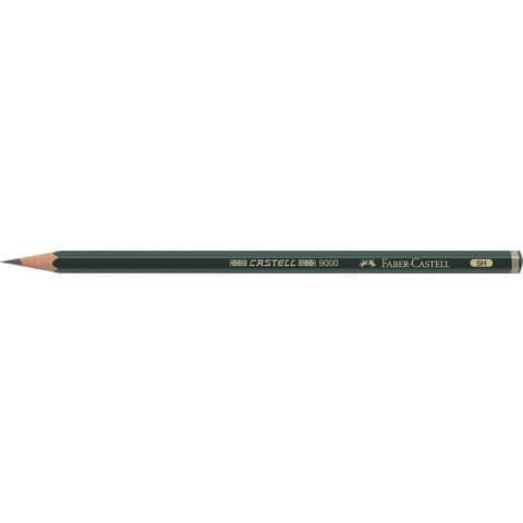 Bleistift CASTELL® 9000 - 5H, dunkelgrün