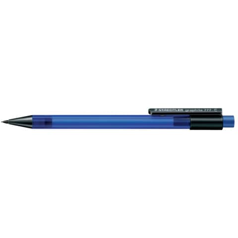 Druckbleistift graphite 777 - 0,7 mm, B, blau transparent