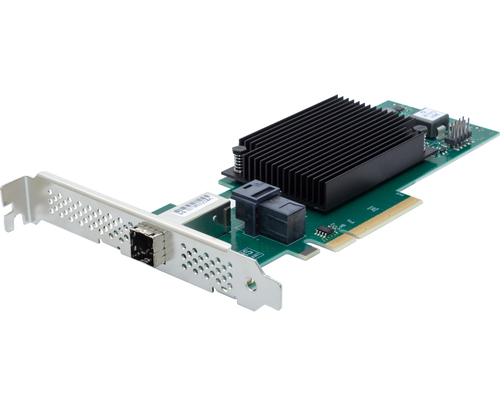 TANDBERG 4-Port External/4-Port Internal 12Gb SAS/SATA to x8 PCIe 4.0 Host Bus Adapter Low Profile