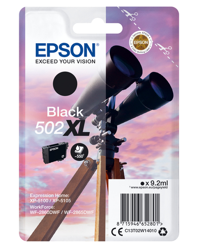 EPSON Singlepack Schwarz 502XL Ink