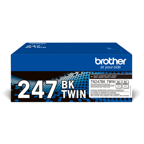 BROTHER TN247BK TWIN-pack black toners BK 3000pages/cartridge