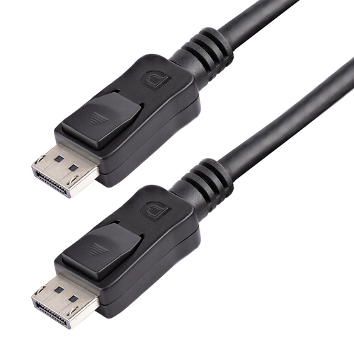 STARTECH.COM 0.5m Short DisplayPort 1.2 Cable with Latches M/M DisplayPort 4k