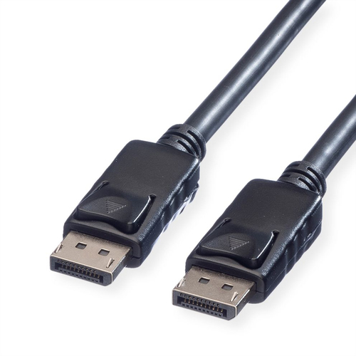 ROLINE DisplayPort Kabel DP-DP v1.2 ST - ST TPE schwarz 3m