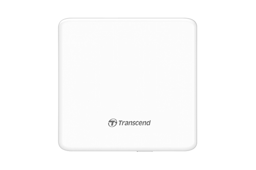 TRANSCEND 8X DVDS-W - Ultra-slim Brenner USB 2.0 extern White - CD-R/RW, DVD±R, DVD±RW, DVD±R DL, DVD-RAM