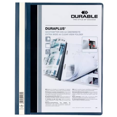 Angebotshefter DURAPLUS® - strapazierfähige Folie, A4+, dunkelblau
