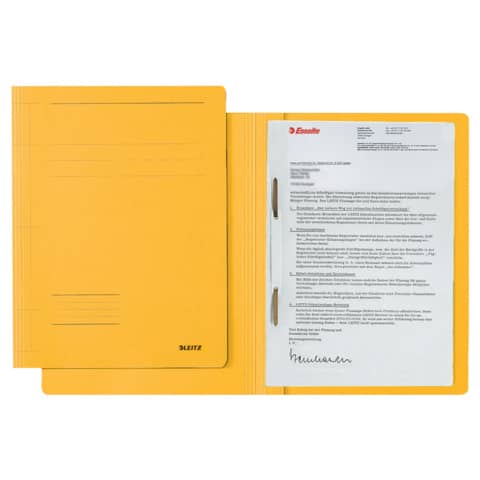 3003 Schnellhefter Fresh - A4, 250 Blatt, kfm. Heftung, Karton (RC), gelb
