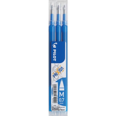 Tintenrollermine FriXion BLS-FR7 - 0,4 mm, himmelblau, 3er Pack