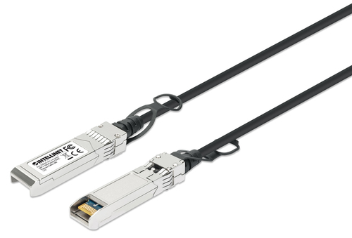 INTELLINET SFP+ 10G Passives DAC Twinax-Kabel SFP+ auf SFP+ 3 m HPE-kompatibel Direct Attach Copper AWG 30 schwarz