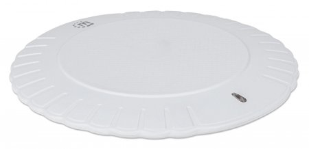 MANHATTAN Kabelloses Induktionsladegerät 5 W Qi-zertifizierter Wireless Charger sichere Ladung mit 5 W 5 V/1 A rundes Ladepad weiss