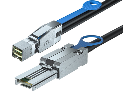 TANDBERG 2M external SAS cable mini-SAS HD SFF-8644 to mini-SAS HD SFF-8088