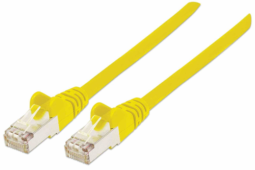 INTELLINET Cat6aPro Kabel Cat7 Rohkabel 3m gelb RJ45 reines Kupfer LS0H halogenfrei AWG 26 vergoldete Kontakte 10 Gigabit