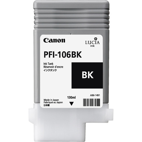 CANON PFI-106BK Tinte schwarz Standardkapazität 130 ml 1er-Pack