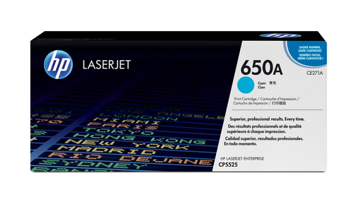 HP original Colour LaserJet CE271A Toner cartridge cyan standard capacity 15.000 pages 1-pack