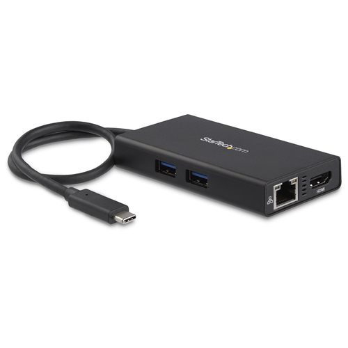 STARTECH.COM USB-C Multiport Adapter - mit Power Delivery USB PD - USB Type C zu 4K HDMI USB 3.0 Gigabit Ethernet Hub