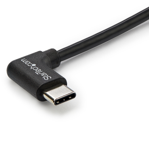 STARTECH.COM USB- C Kabel rechtsgewinkelt - St/St-1m - USB 2.0 - USB Typ-C Kabel - 90grad USB C - USB-C auf USB C - USB-C Ladekabel