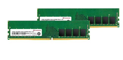 TRANSCEND 16GB KIT JM DDR4 3200Mhz U-DIMM 1Rx8 1Gx8 CL22 1.2V