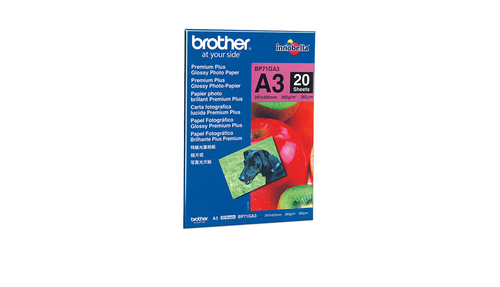 BROTHER BP-71GA3 glänzend Foto inkjet 260g/m2 A3 20 Blatt 1er-Pack