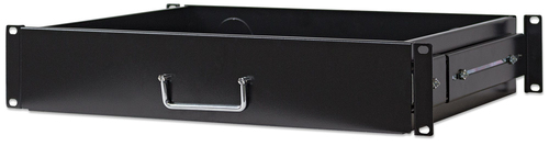 INTELLINET 48,26cm 19Zoll Schublade schwarz 2 HE 350 mm Fachbodentiefe ausziehbar