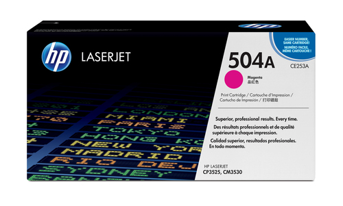 HP 504A original Colour LaserJet Toner cartridge CE253A magenta standard capacity 7.000 pages 1-pack ColorSphere