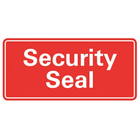 7311 Sicherheitssiegel "Security Seal" - 20 x 38 mm, rot, 200 Stück im Spender