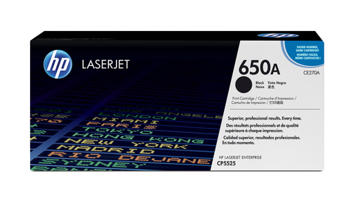 HP original Colour LaserJet CE270A Toner cartridge black standard capacity 13.500 pages 1-pack