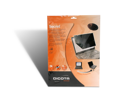 DICOTA Blickschutzfilter 2 Wege für Laptop 33,78cm 13,3Zoll Wide 16:9 seitlich montiert