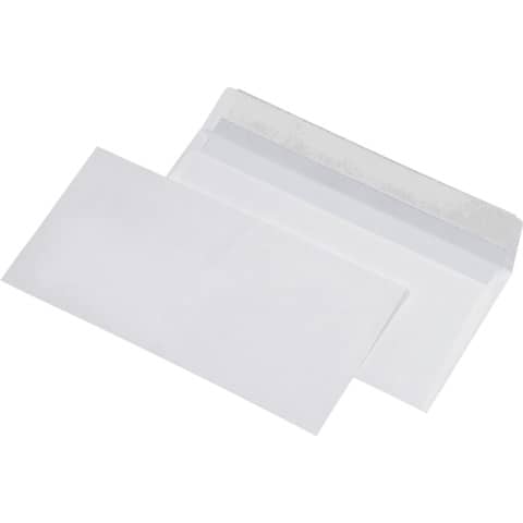 Briefumschläge Recycling - DIN lang (220x110 mm),ohne Fenster, haftklebend, 100g/qm, 100 Stück
